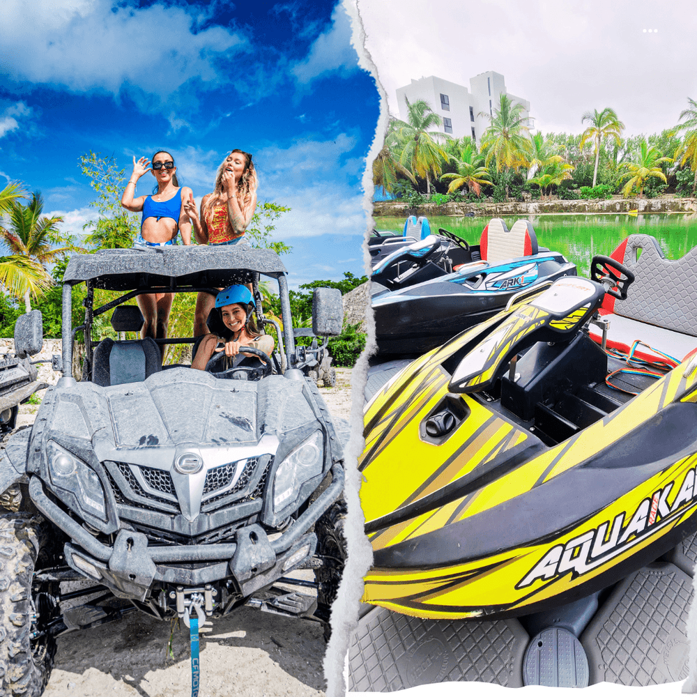 Combo de buggies y aqua karts en Punta Cana